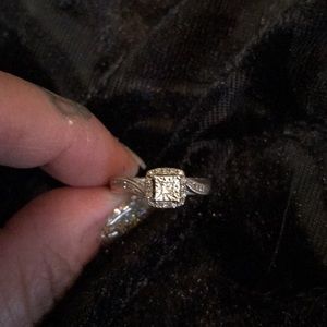 Diamond promise ring